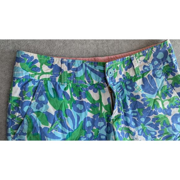 LILLY PULITZER Women Shorts Size 0‎ Callahan Grape Print Preppy Resort Cruise - Picture 2 of 10